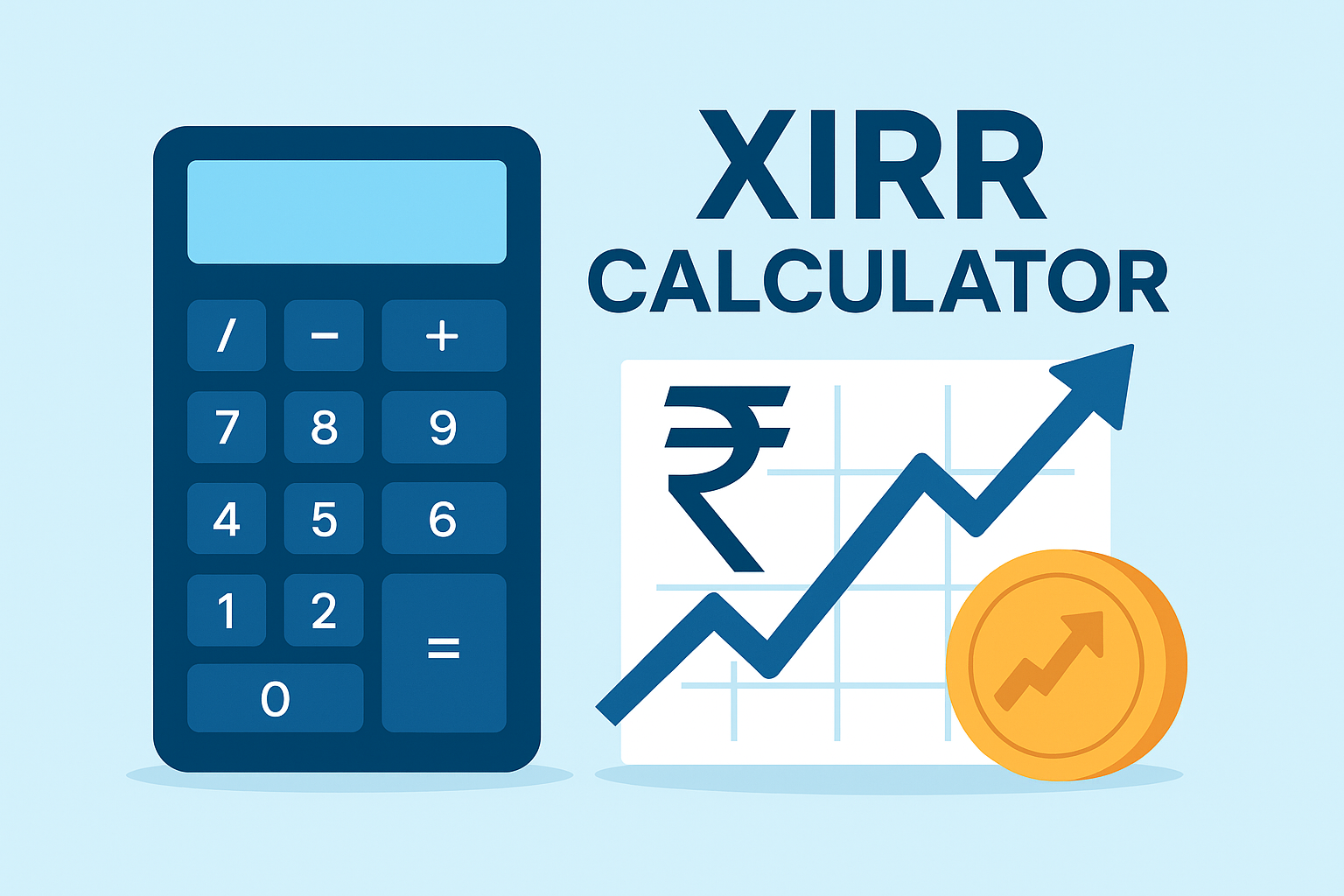 XIRR Calculator - calculate true investment returns for irregular cash flows