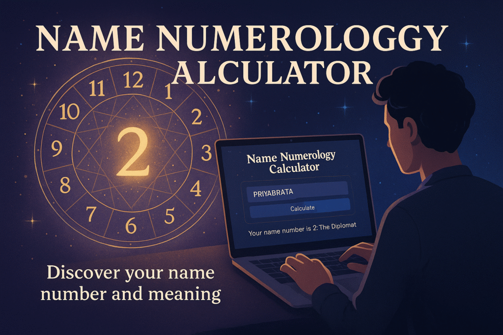 Name Numerology Calculator – discover your name number and meaning