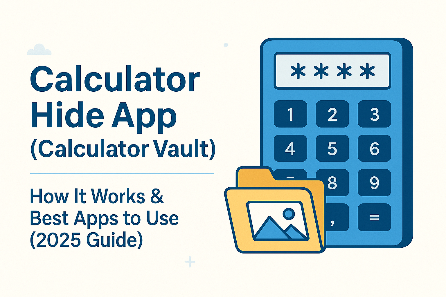 Calculator Hide App – Secret Vault Graphic