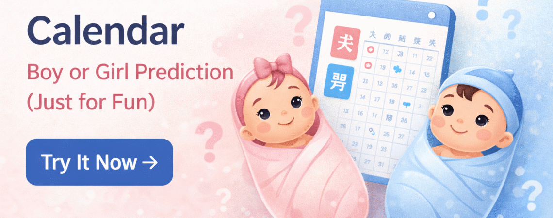 chinese gender calendar boy or girl prediction for fun