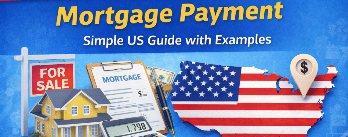 how to calculate mortgage payment US example with formula and house