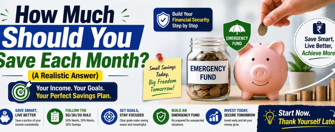 How Much Should You Save Each Month? Emergency fund