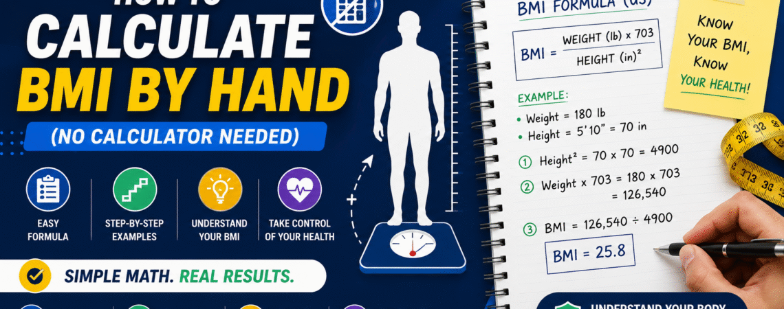 how to calculate BMI manually