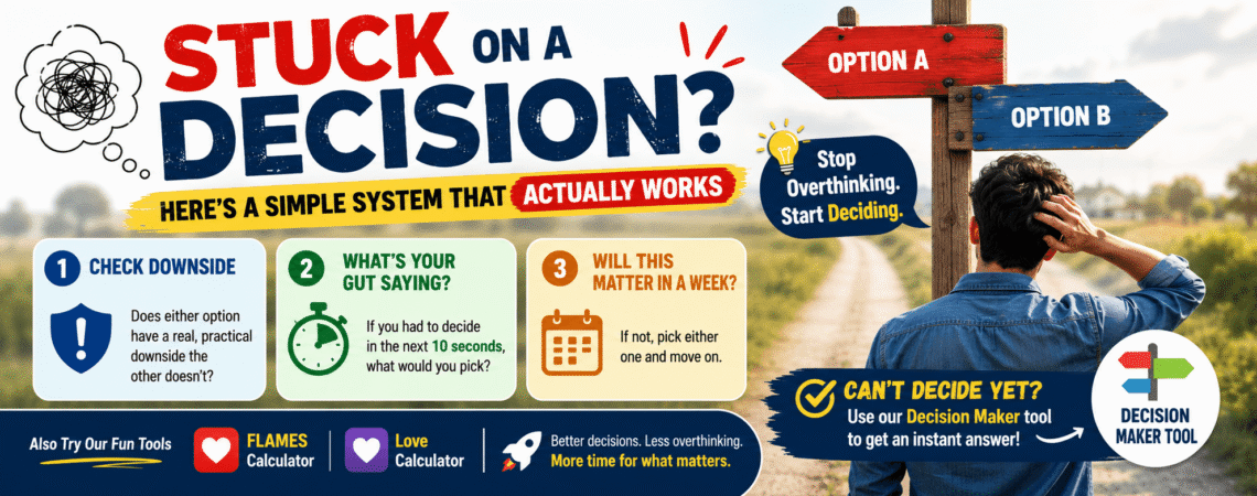 Stuck on a Decision- decision-making system to break choice paralysis